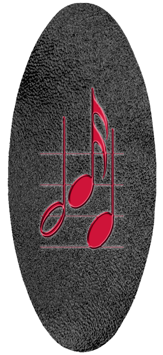 A18 BK SH RD Music Notes